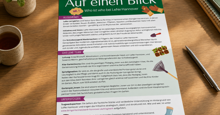 Auf einen Blick: Handout-Triologie für LeNe-Einstieg